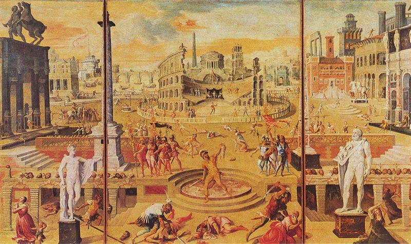 Antoine Caron The Massacre of the Triumvirate. Sweden oil painting art